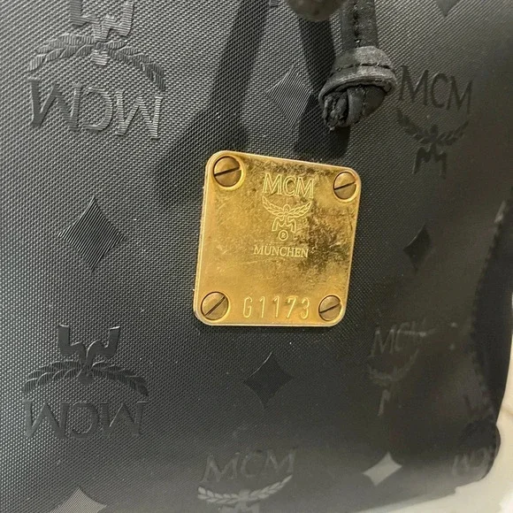 MCM Black Drawstring Bag - Picture 3 of 16